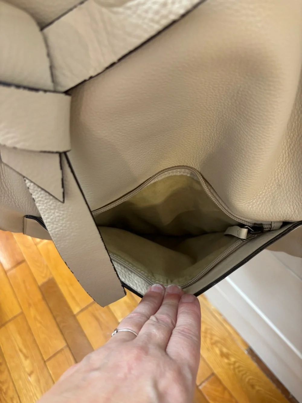 PHILO Beige Convertible Backpack - Picture 3 of 16